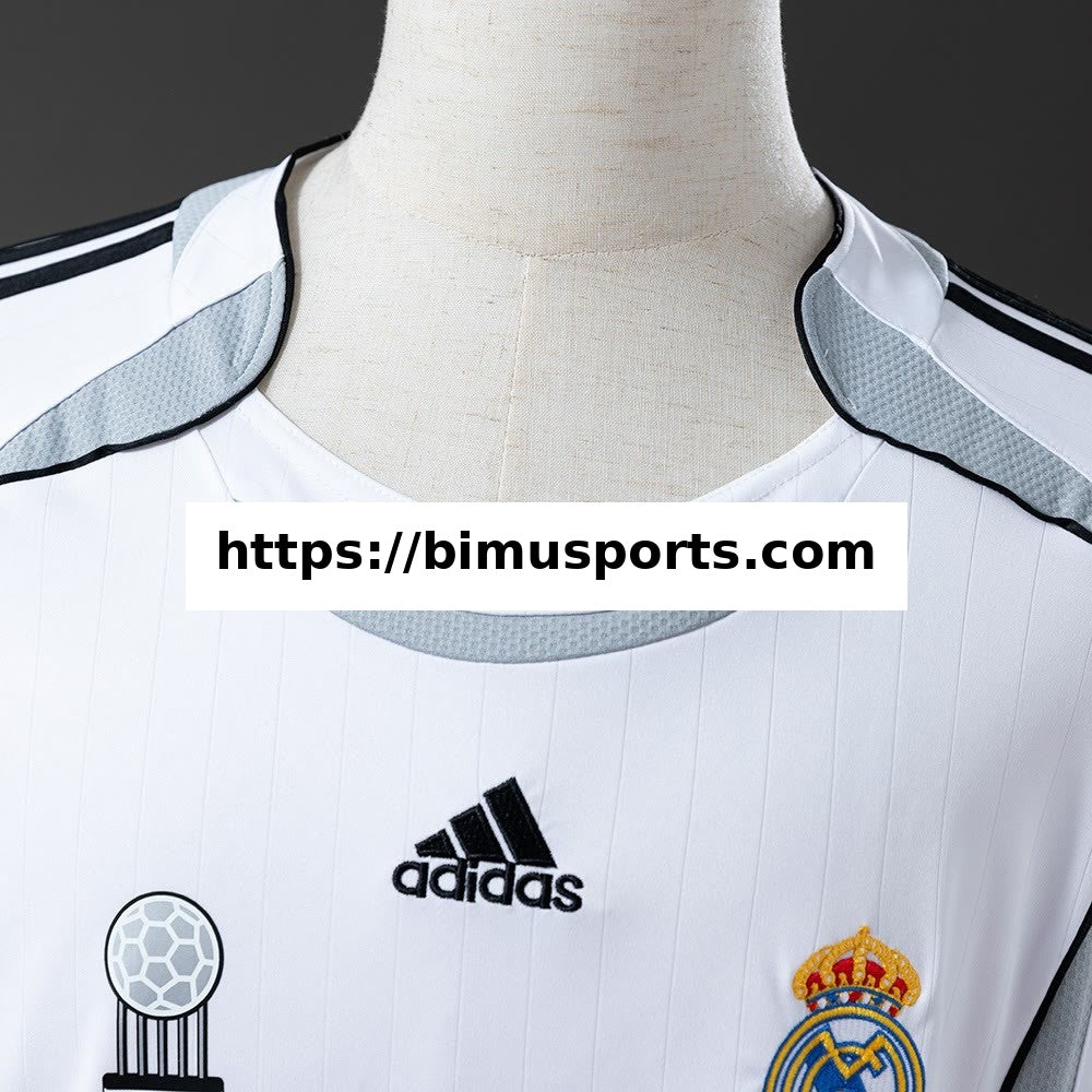 Camisola Real Madrid 2006/07 Principal Manga Comprida Retro