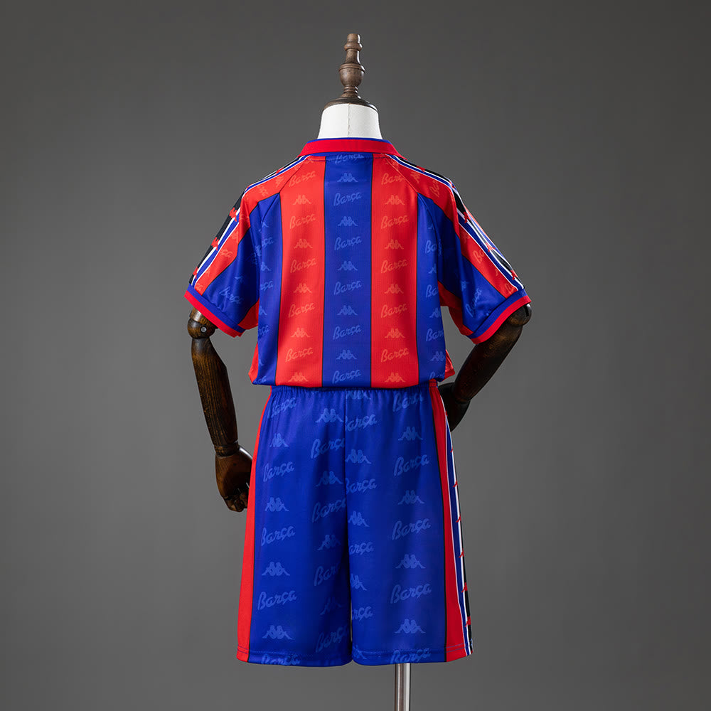 Camisola Barcelona 96/97 Principal Equipamento Infantil Retro