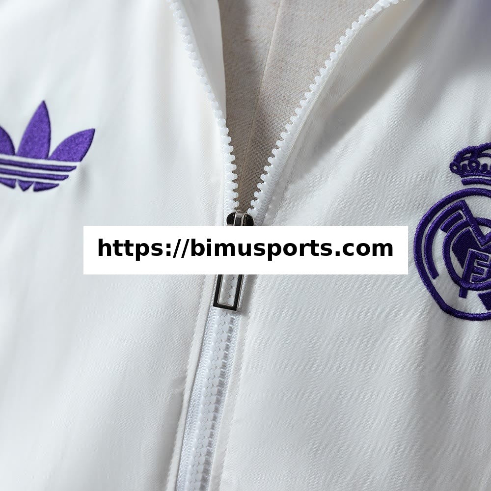 Camisola Real Madrid X Beckenbauer Corta-Vento - Miracle WhiteMagic Purple