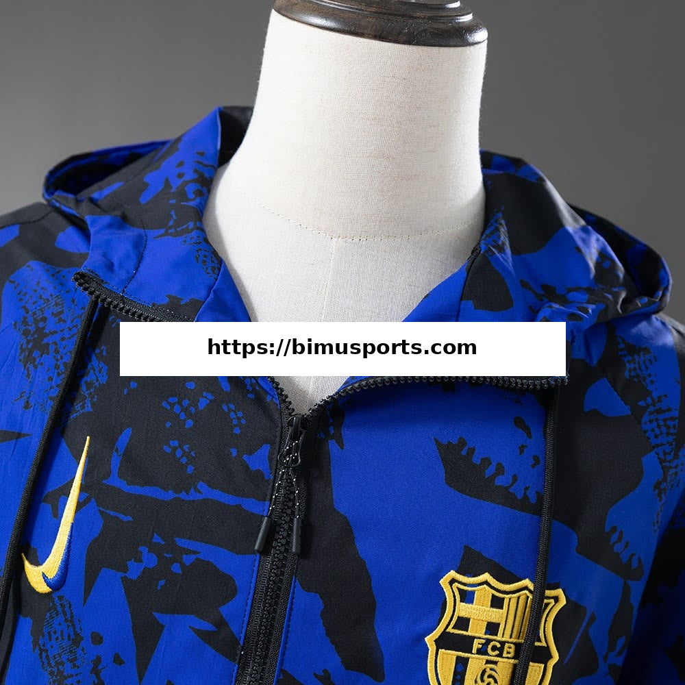 Camisola Barcelona 2026 Corta-vento - Azul