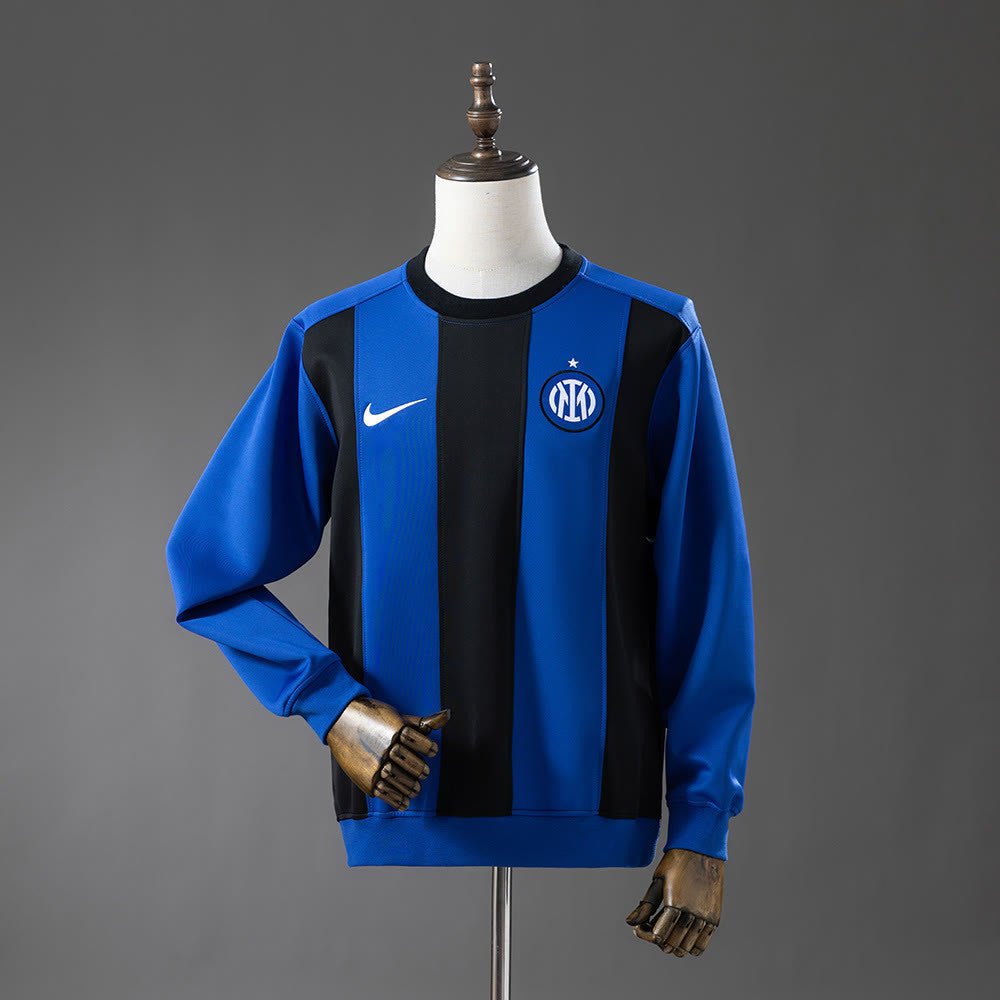 Moletom de manga comprida Inter Milan 25/26 - Azul escuro e preto