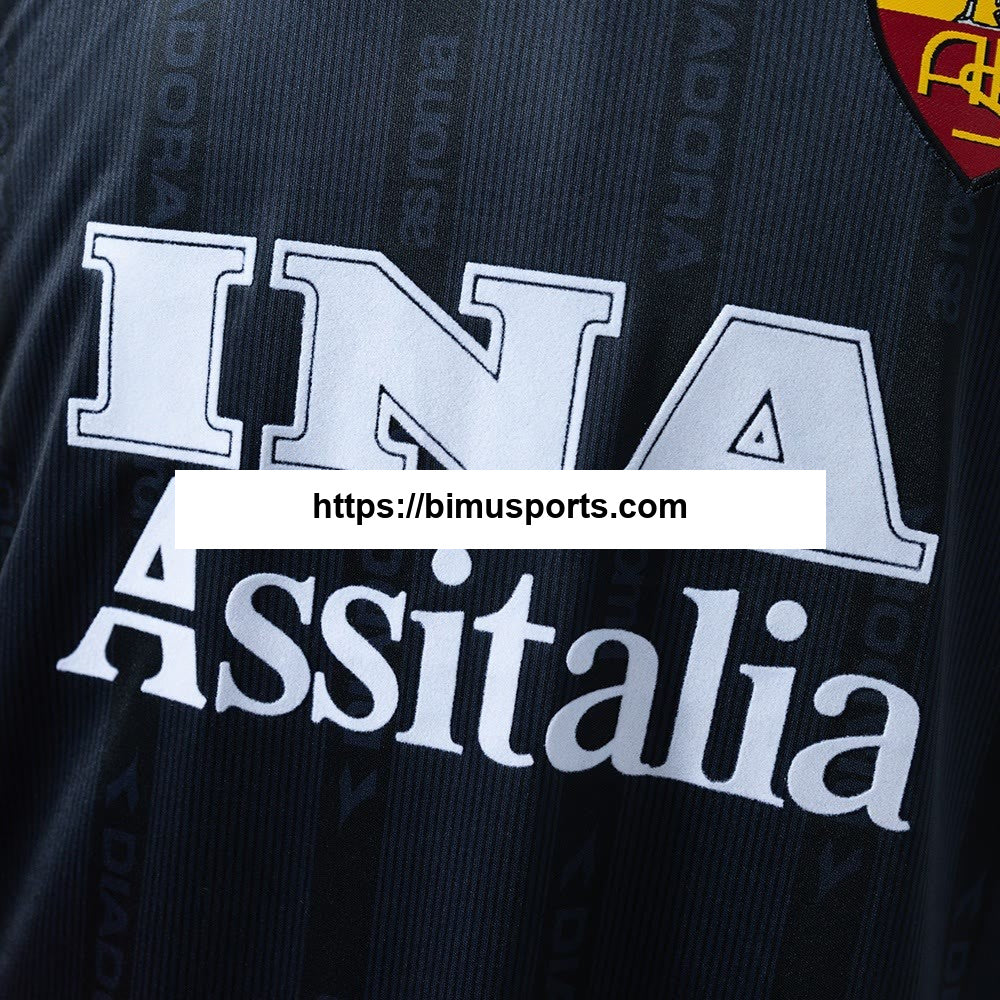 Camisola retrô de manga comprida Roma 99/00 Terceiro Alternativo
