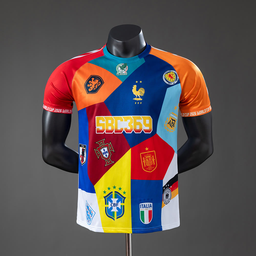 Camisola da versão especial do jogador da edição especial da Copa do Mundo de