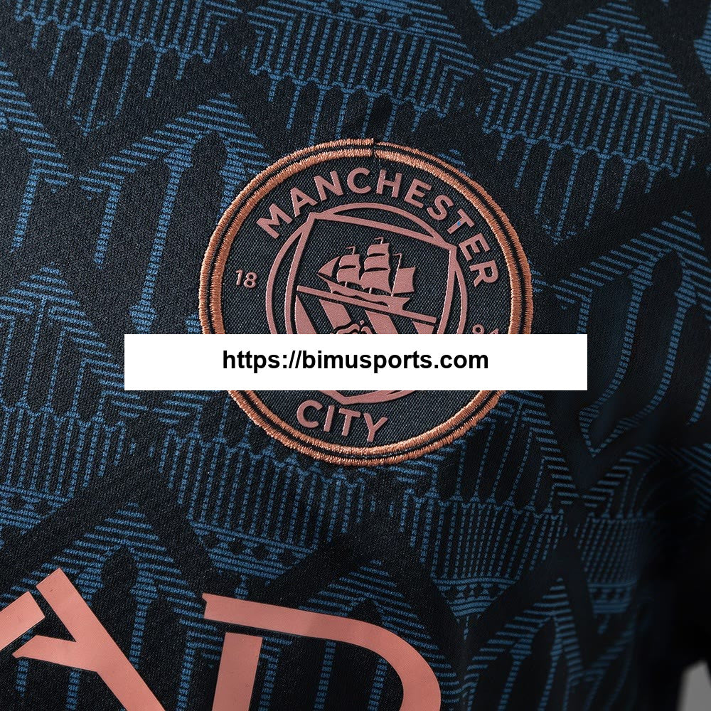 Camisola retrô alternativa do Manchester City 20/21