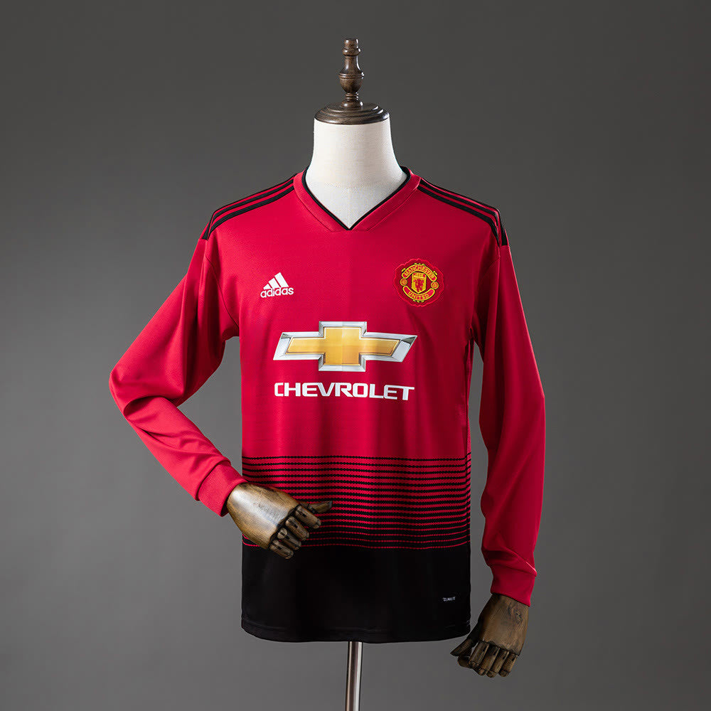 Camisola M-U 18/19 Principal Manga Longa Retro
