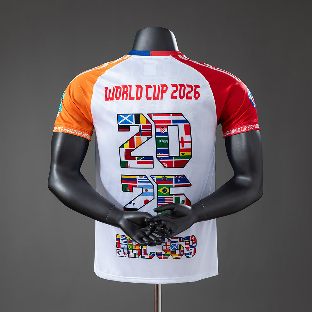 Camisola da versão especial do jogador da edição especial da Copa do Mundo de