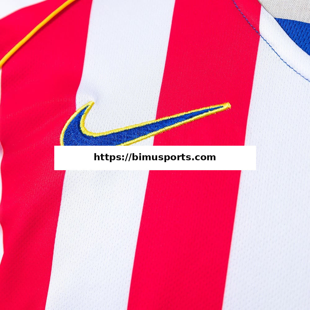 Camisola Atletico Madrid 04/05 Principal Retro de Manga Comprida