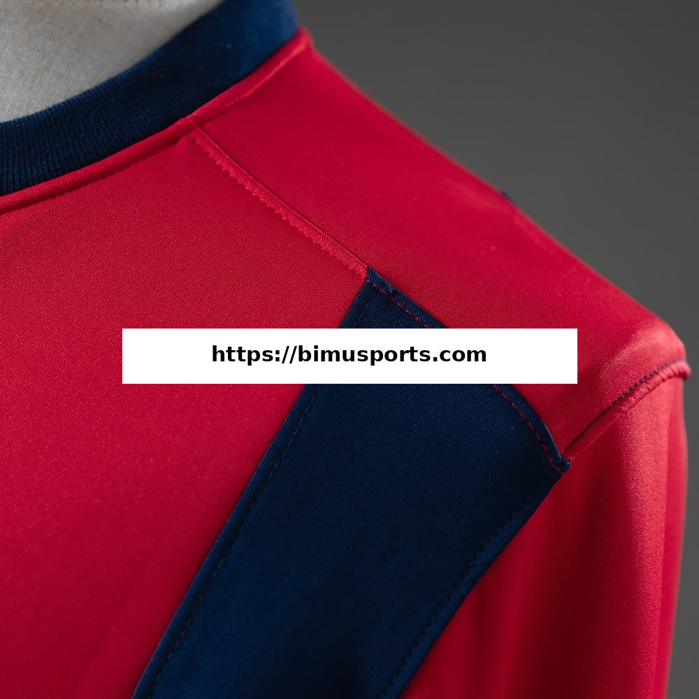 Camisola Barcelona Sweatshirt de Manga Comprida - Vermelho e Azul M-3