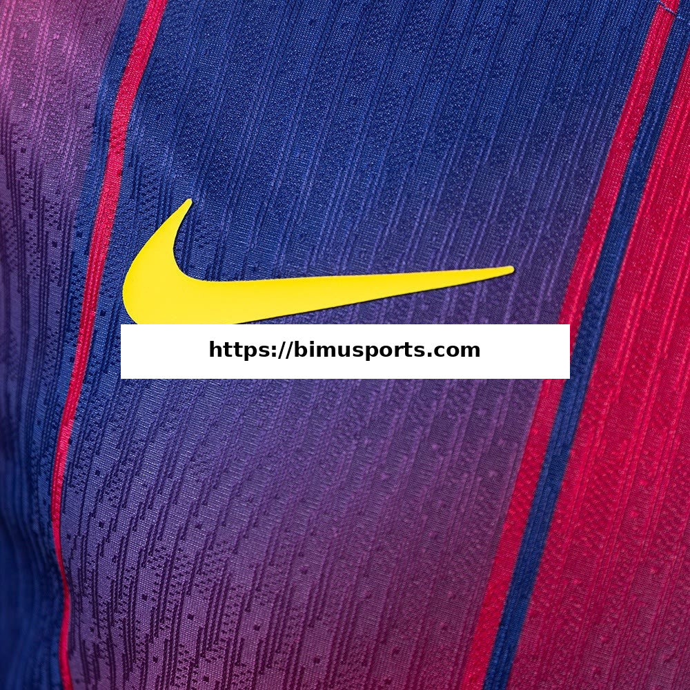 Camisola Barcelona 25/26 Principal de Manga Comprida Versão de Jogador