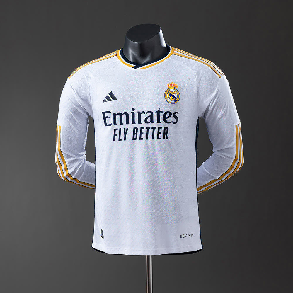 Camisola Real Madrid 23/24 Principal Manga Comprida Versão de Jogador
