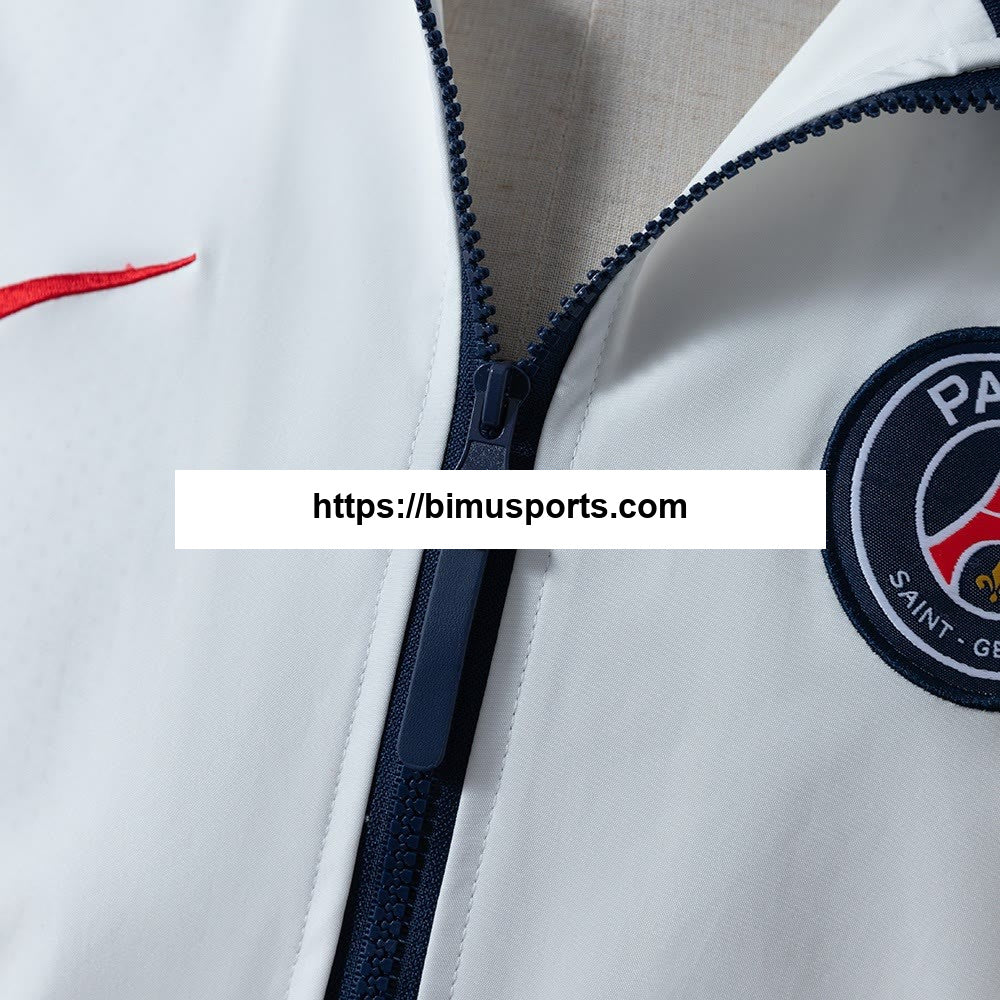 Blusão PSG 25/26 - Branco, Tamanhos