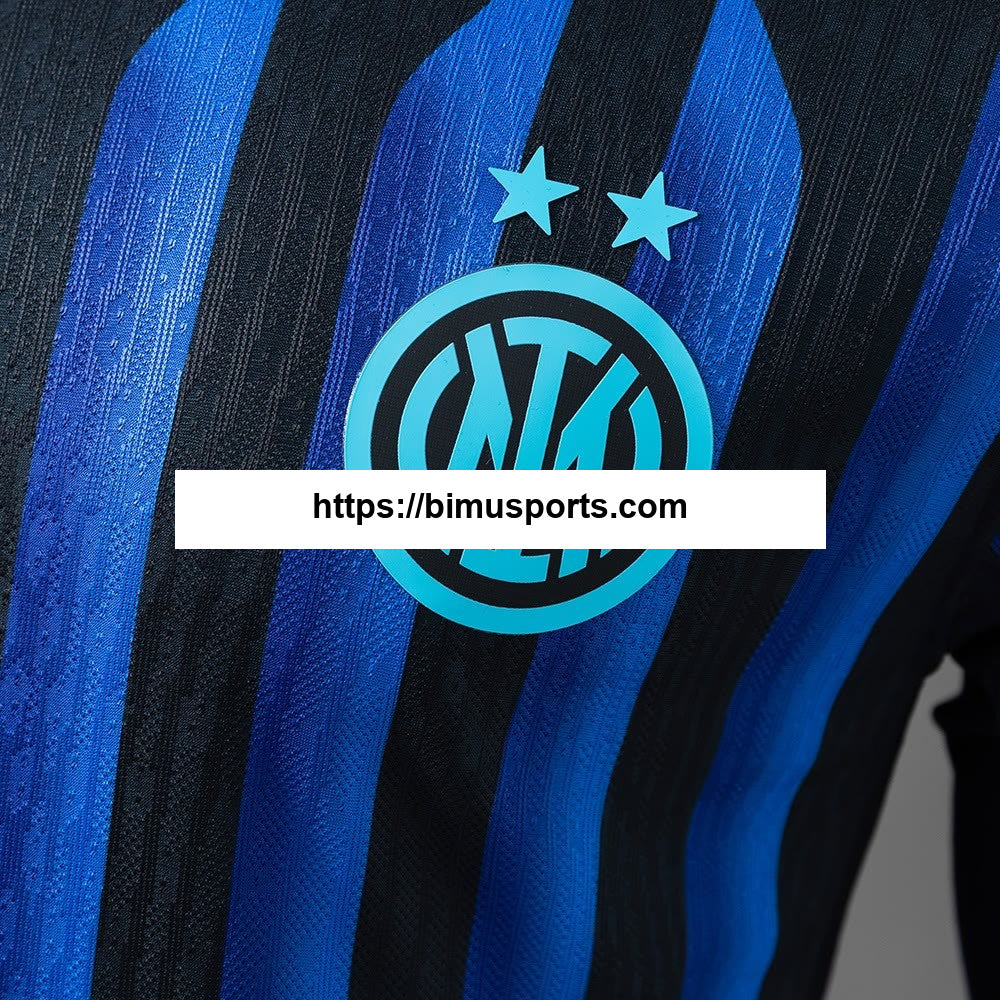 Camisola Inter Milan 25/26 Principal Manga Longa Versão Jogador