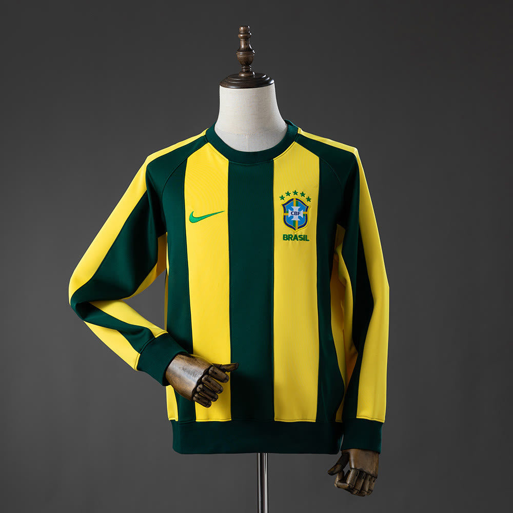 Moletom Brasil Manga Comprida - Amarelo e Verde
