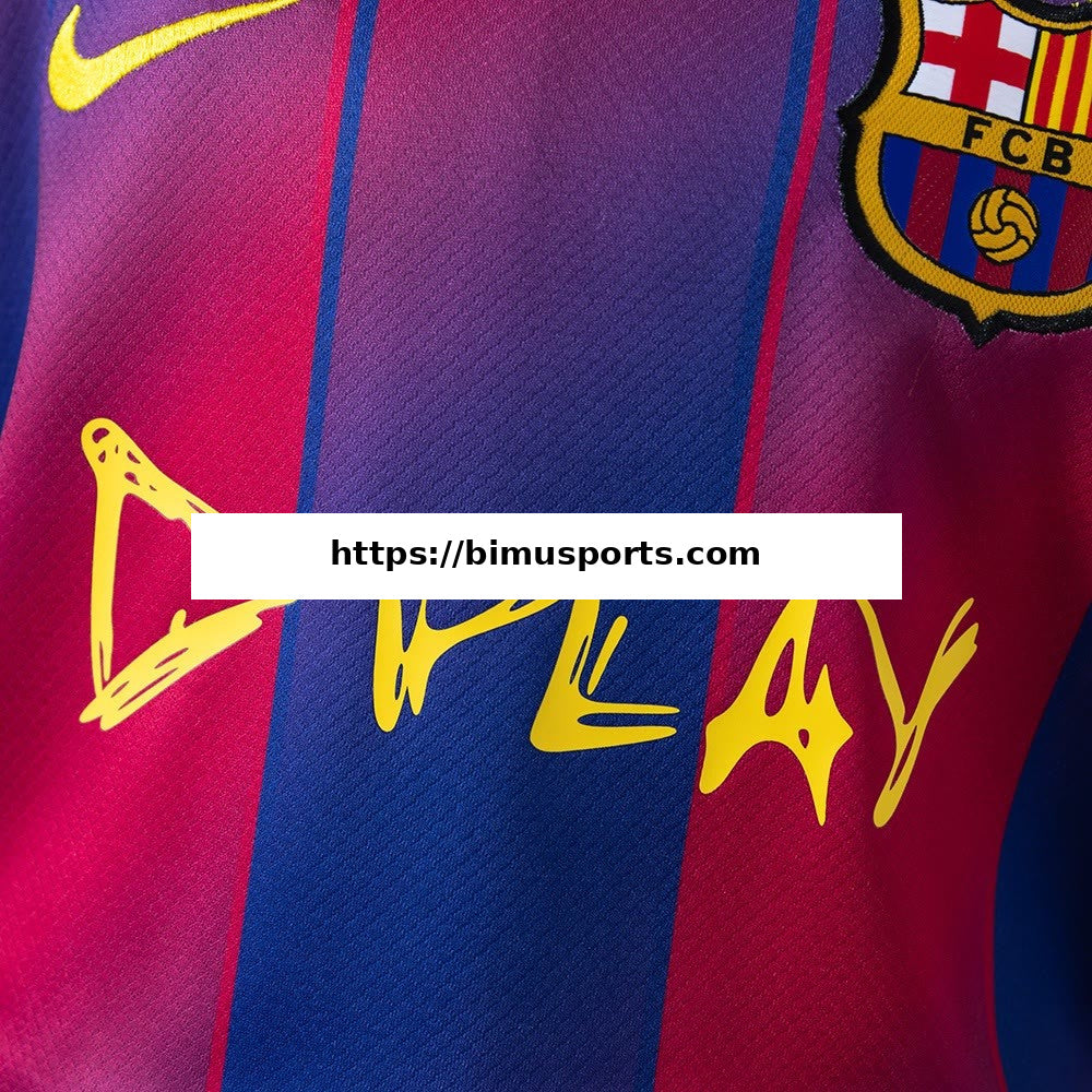 Camisola Barcelona 25/26 colaboração x DPLAY Equipamento Infantil