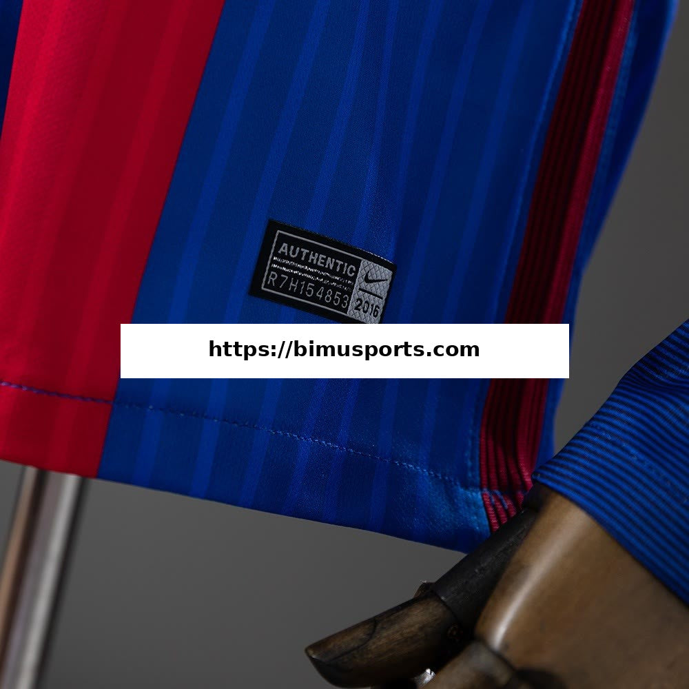 Camisola Barcelona 16/17 Principal Retro de Manga Comprida