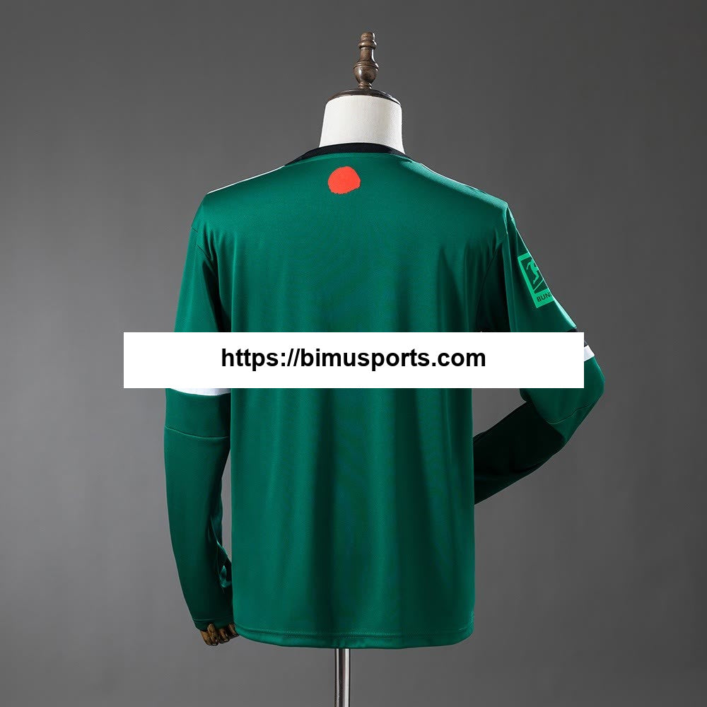 Camisola Schalke 04 25/26 Edição Comemorativa Verde Manga Longa