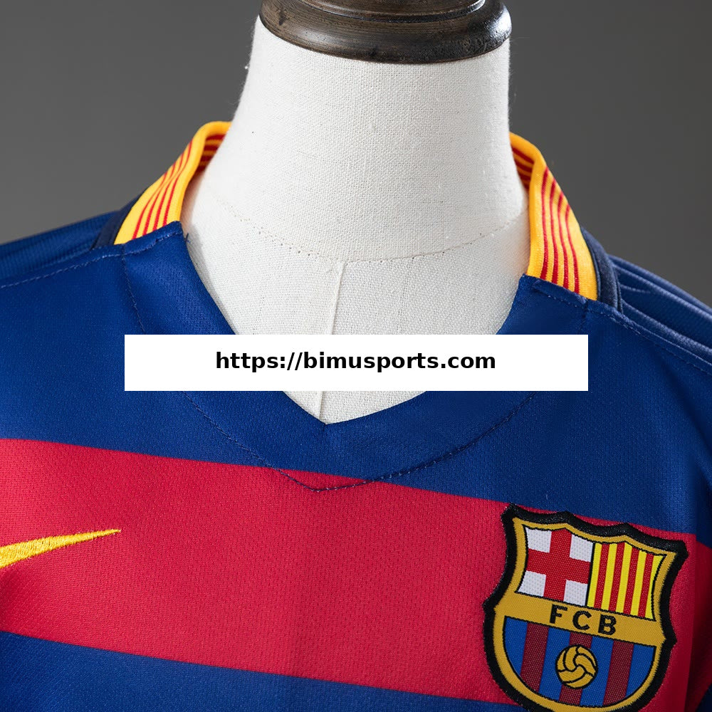 Camisola Barcelona 15/16 Principal Equipamento Infantil Retro