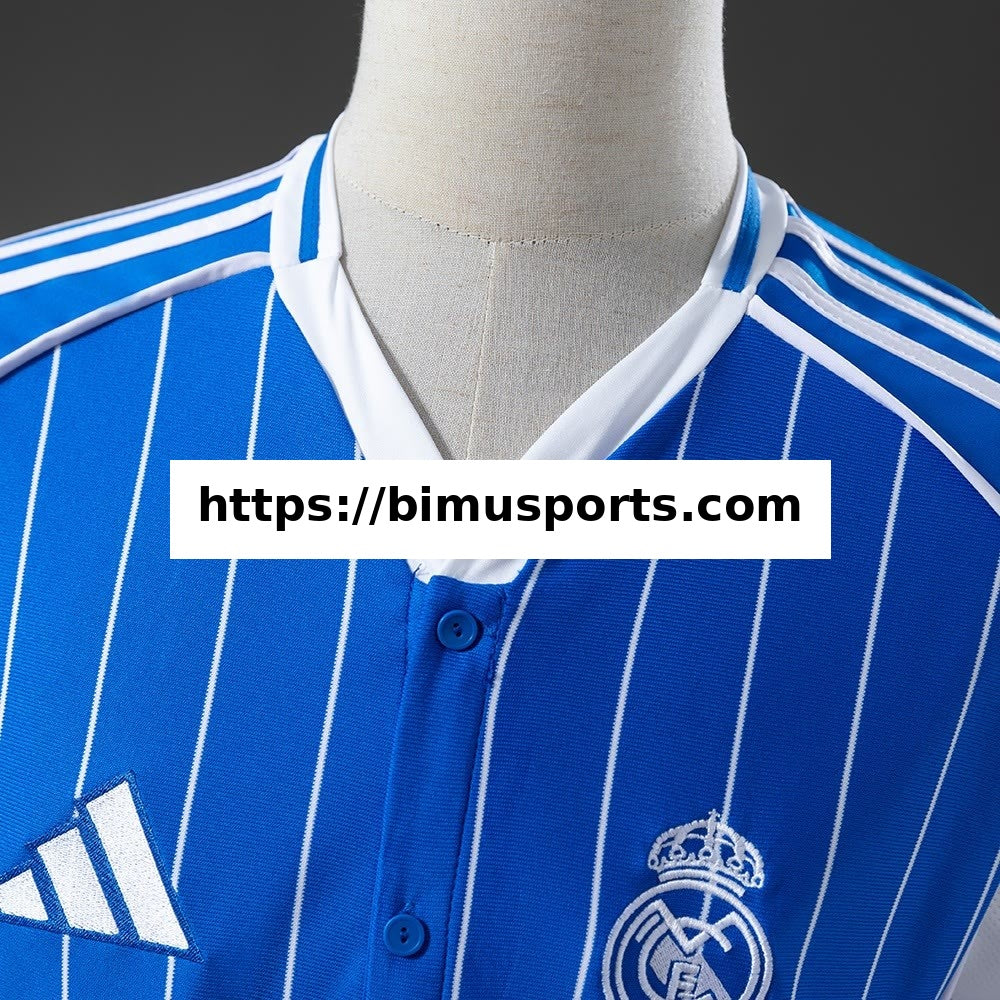 Camisola Real Madrid 25/26 Baseball - Azul