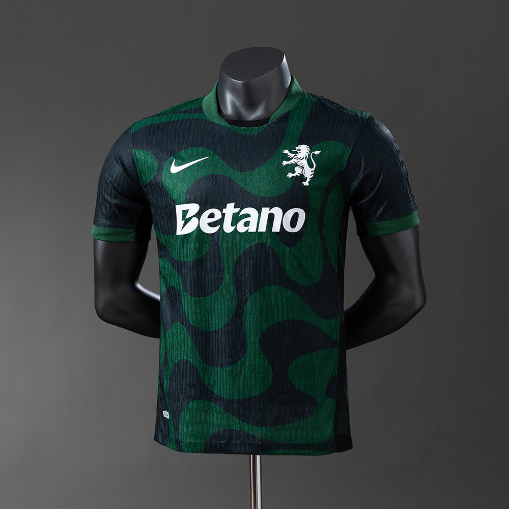 Camisola Sporting Lisbon 25/26 versão de jogador alternativa preta