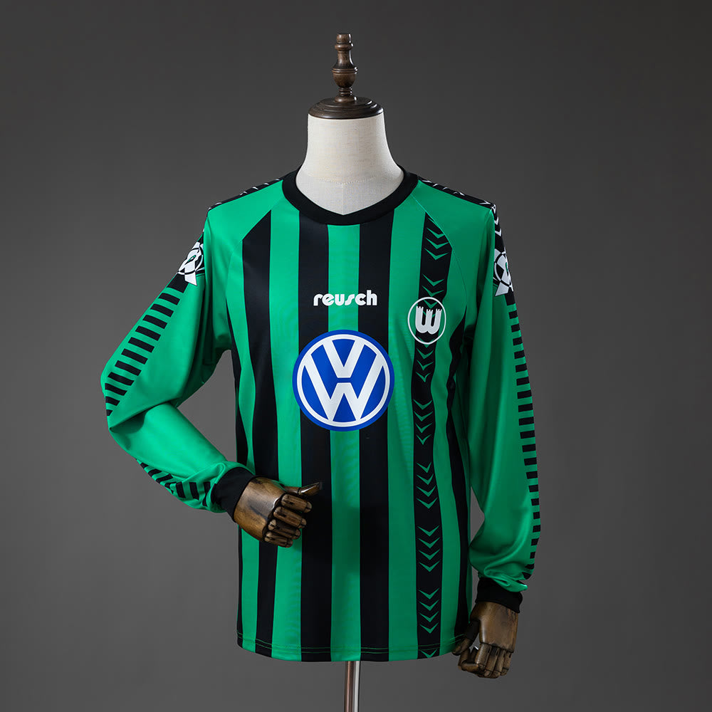 Camisola Wolfsburg 95/96 Alternativo Retro Manga Longa