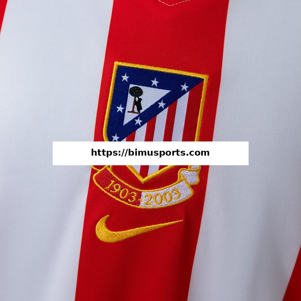 Camisola Atletico Madrid 03/04 Centenário Principal