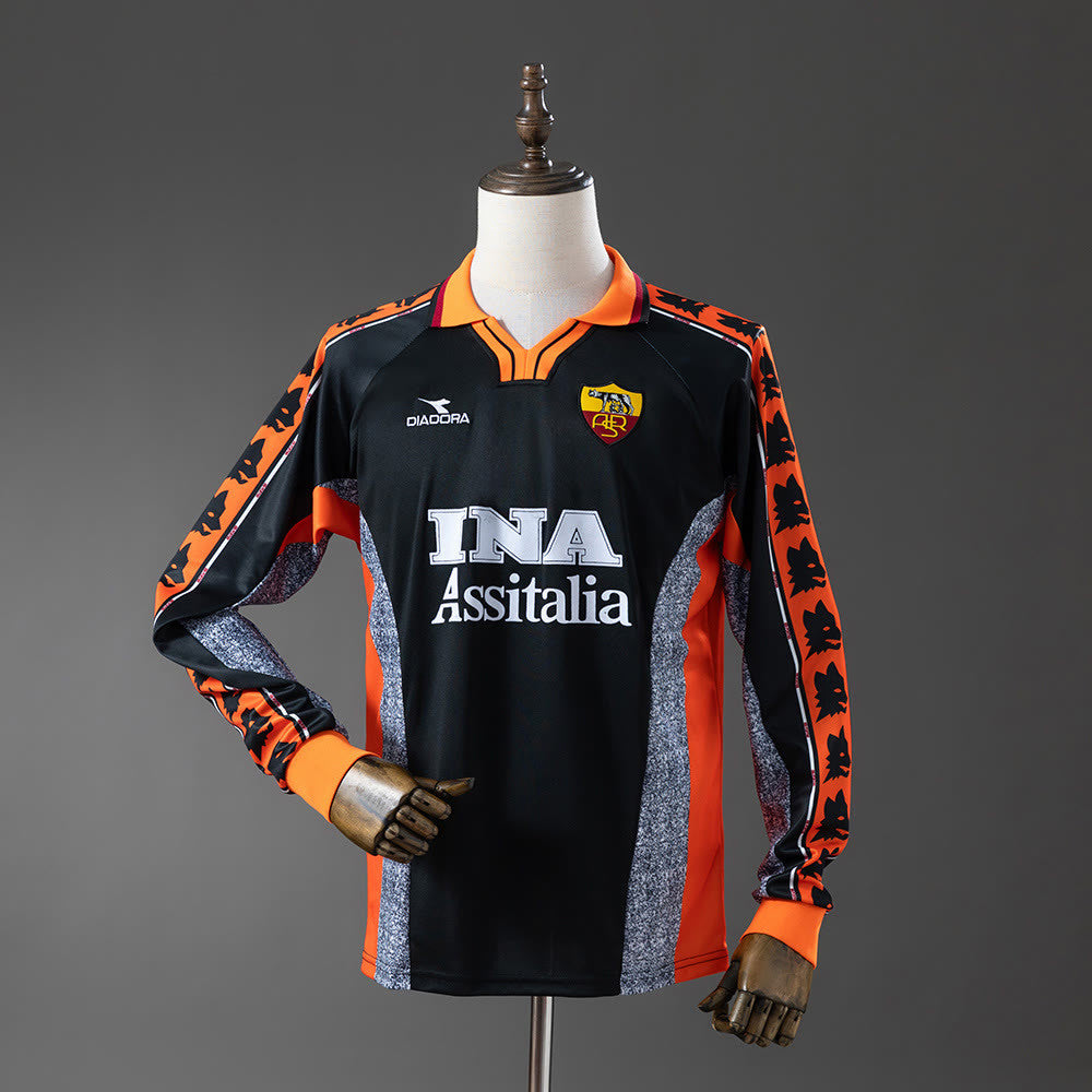 Camisola retrô Roma 98/99 Terceiro Alternativo de manga comprida