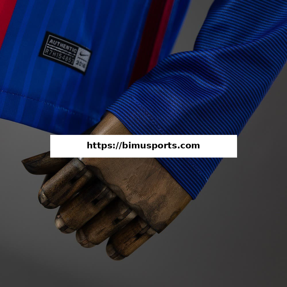 Camisola Barcelona 16/17 Principal Retro de Manga Comprida