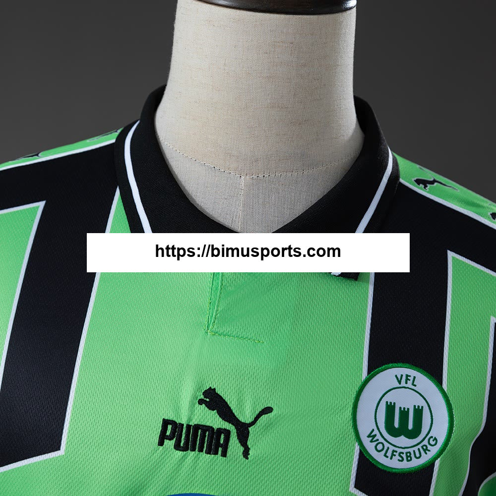 Camisola retrô de manga comprida Wolfsburg 99/00 Alternativo