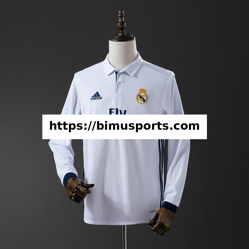 Camisola Real Madrid 16/17 Principal Manga Comprida Retro