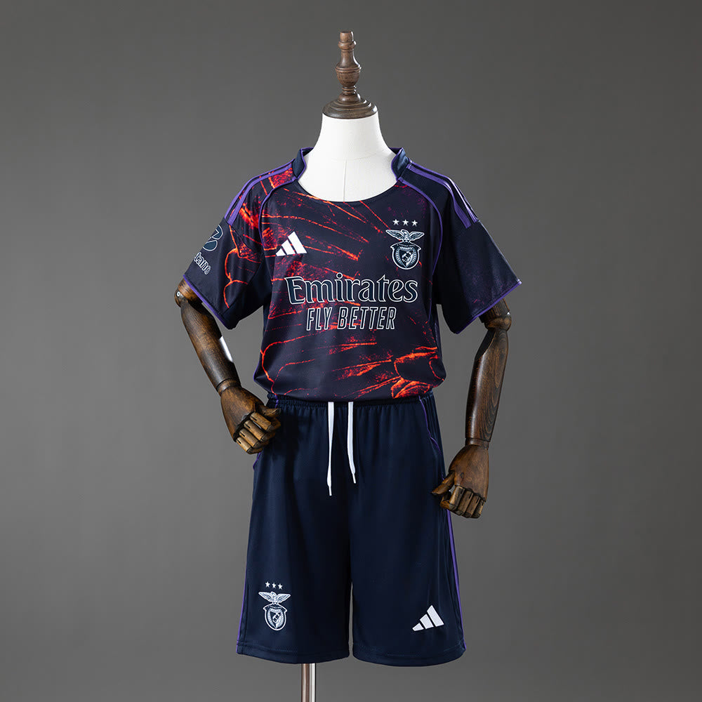 Camisola Benfica 26/27 terceira visitante criança Kit