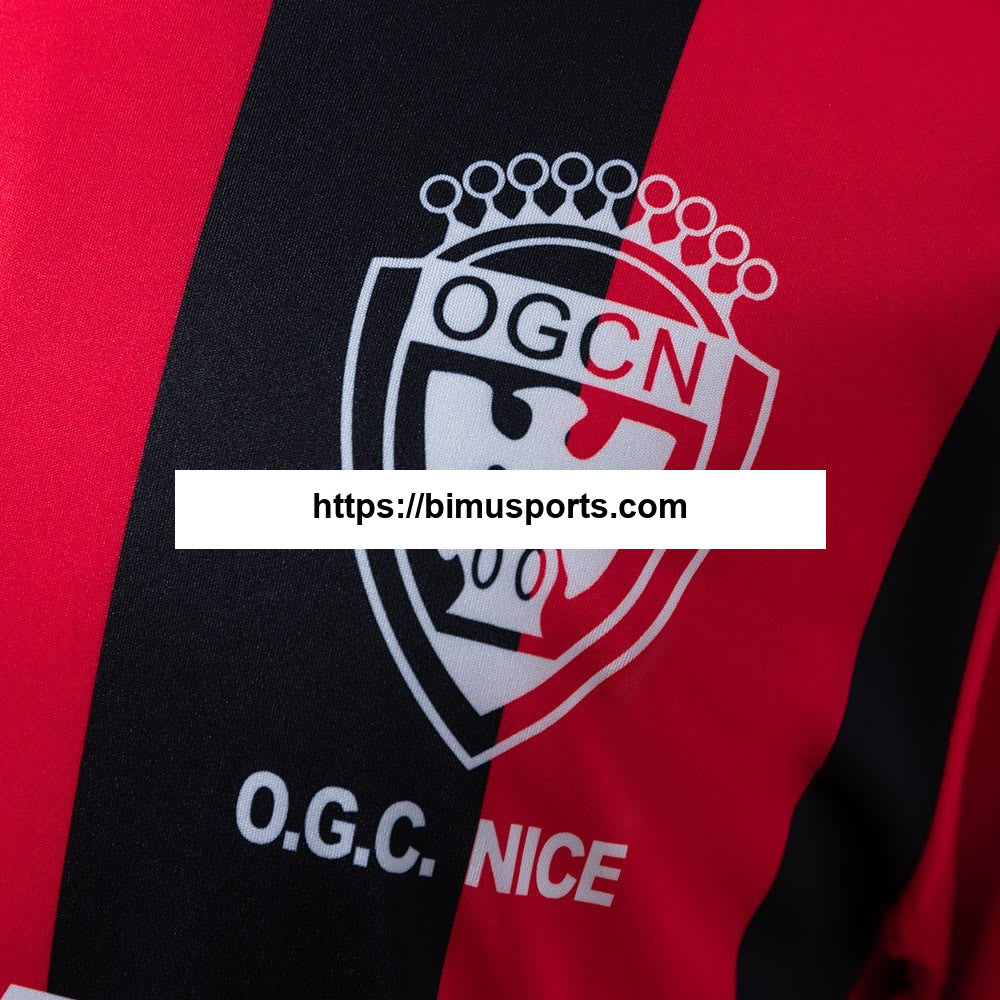 Camisola OGC Nice 77/78 Principal Retro de manga comprida