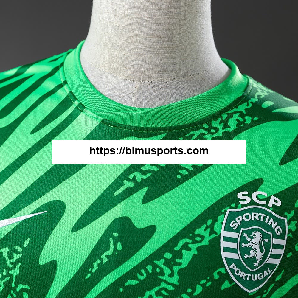 Camisola Sporting CP 25/26 Green guarda - redes