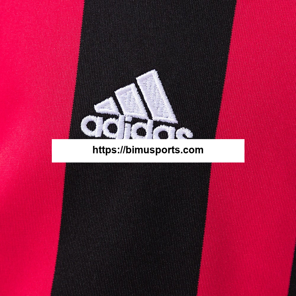 Camisola AC Milan 06/07 Principal Retro Manga Longa Equipamento Infantil