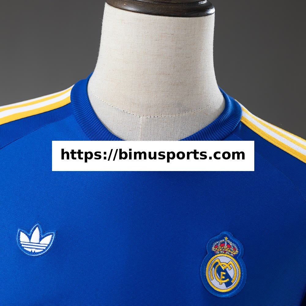 Camisola Real Madrid Terrace Icons Manga Comprida T-shirt Azul