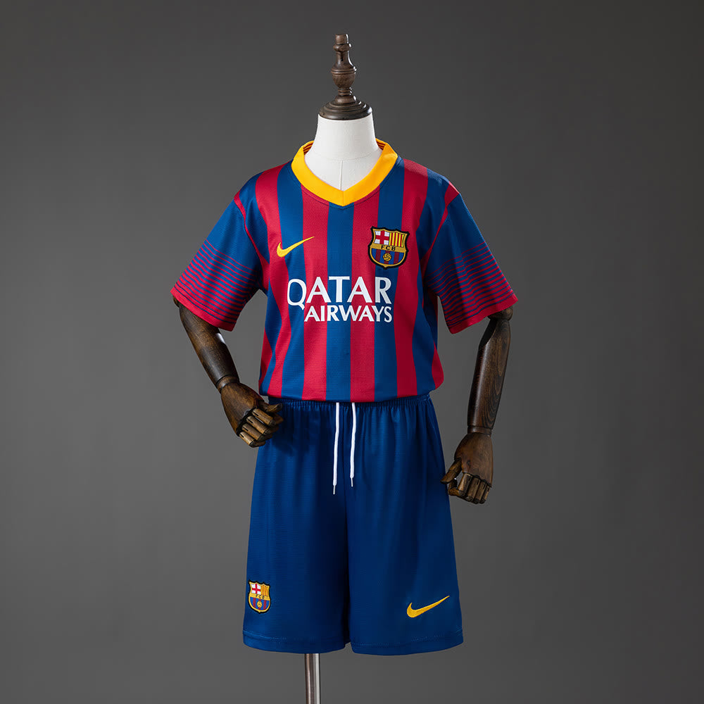 Camisola Barcelona 13/14 Principal Equipamento Infantil Retro Tamanho 16-28