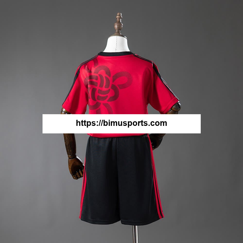 Camisola M-U 25/26 Cultural Story - Equipamento infantil vermelho