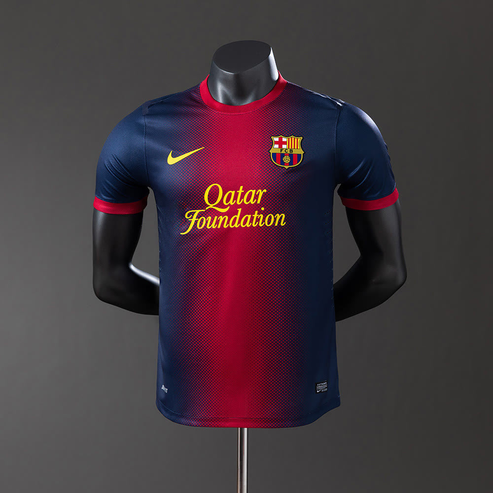 Camisola Barcelona 12/13 Principal Retro Versão de Jogador S-3