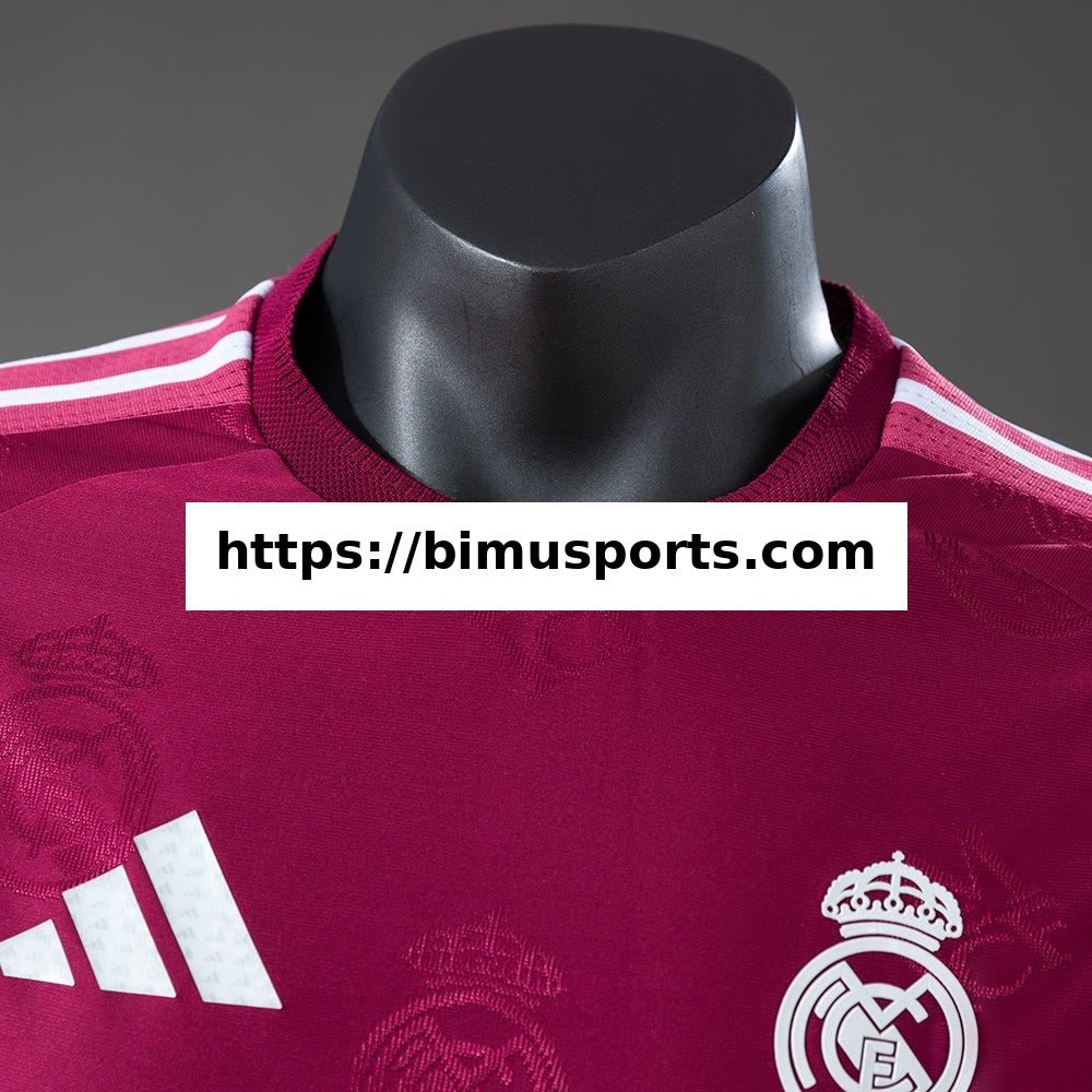 Camisola Real Madrid 26/27 Edição Especial Versão de Jogador - Grená