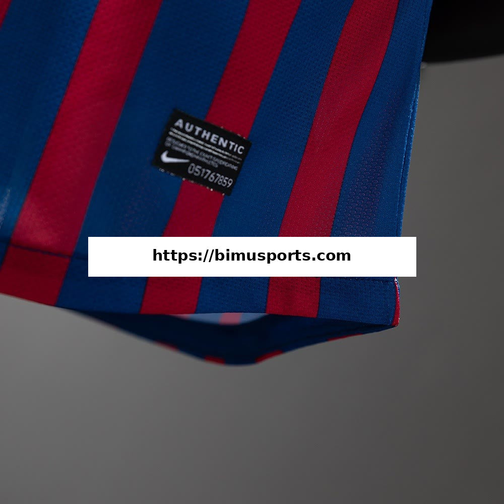 Camisola Barcelona 11/12 Principal Retro Versão de Jogador