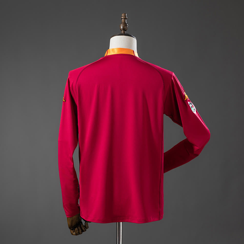 Camisola Roma 00/01 Principal Manga Longa Retro