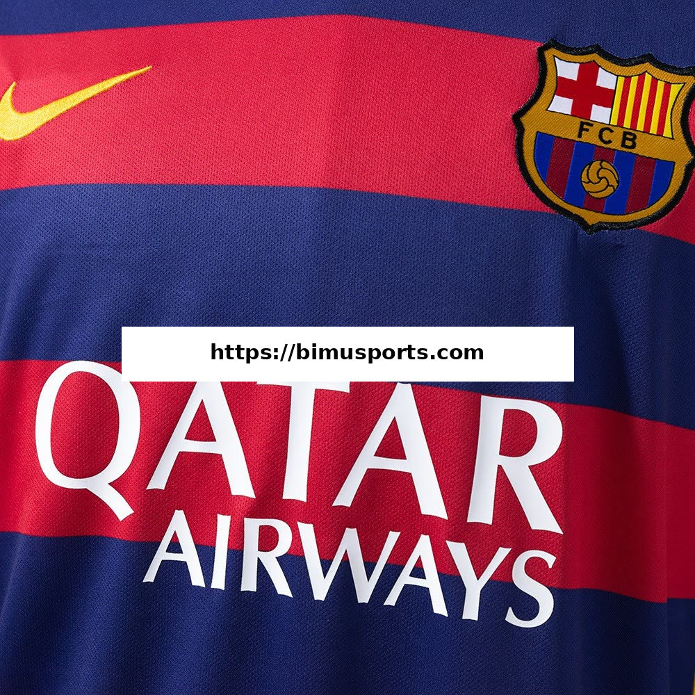 Camisola Barcelona 201516 Principal Retro de Manga Comprida