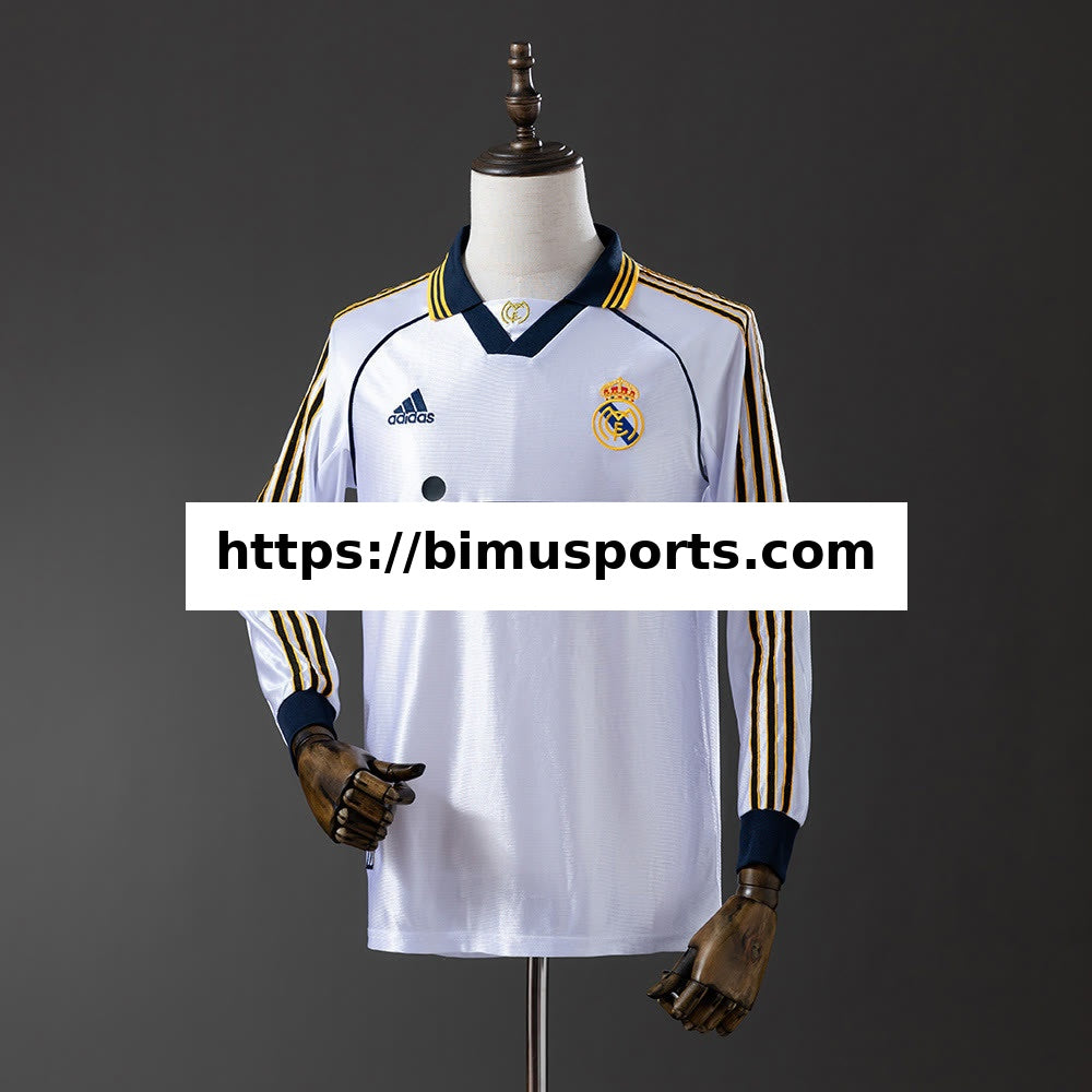 Camisola Real Madrid 98/00 Principal Manga Comprida Retro