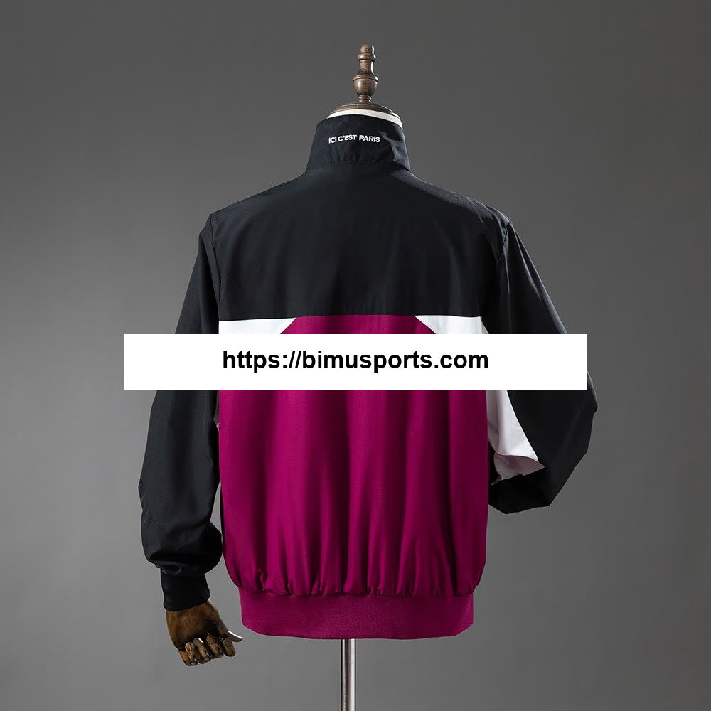Blusão de colaboração PSG - preto e roxo psicodélico