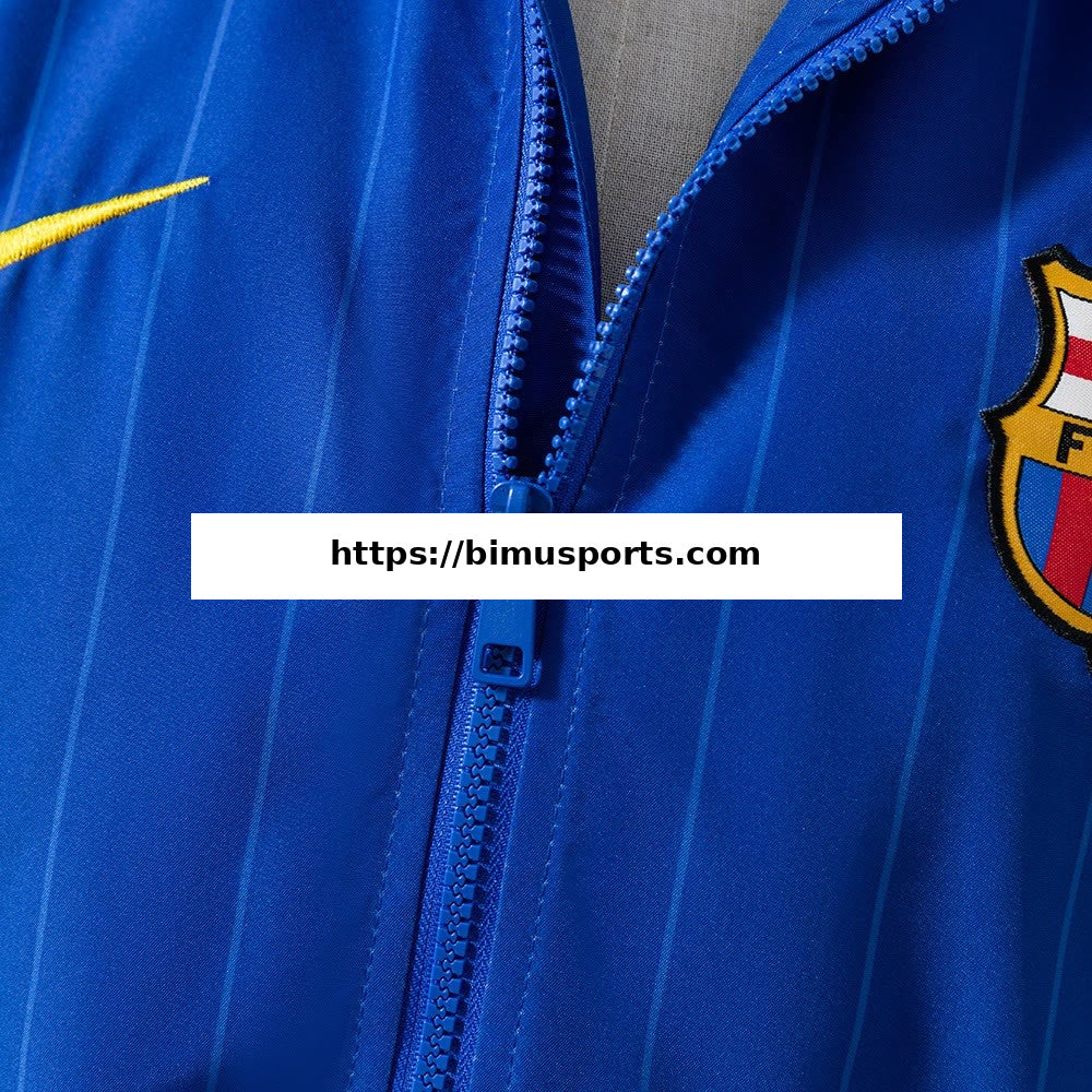Camisola Barcelona 25/26 Corta-vento do Hino da Equipa - Azul