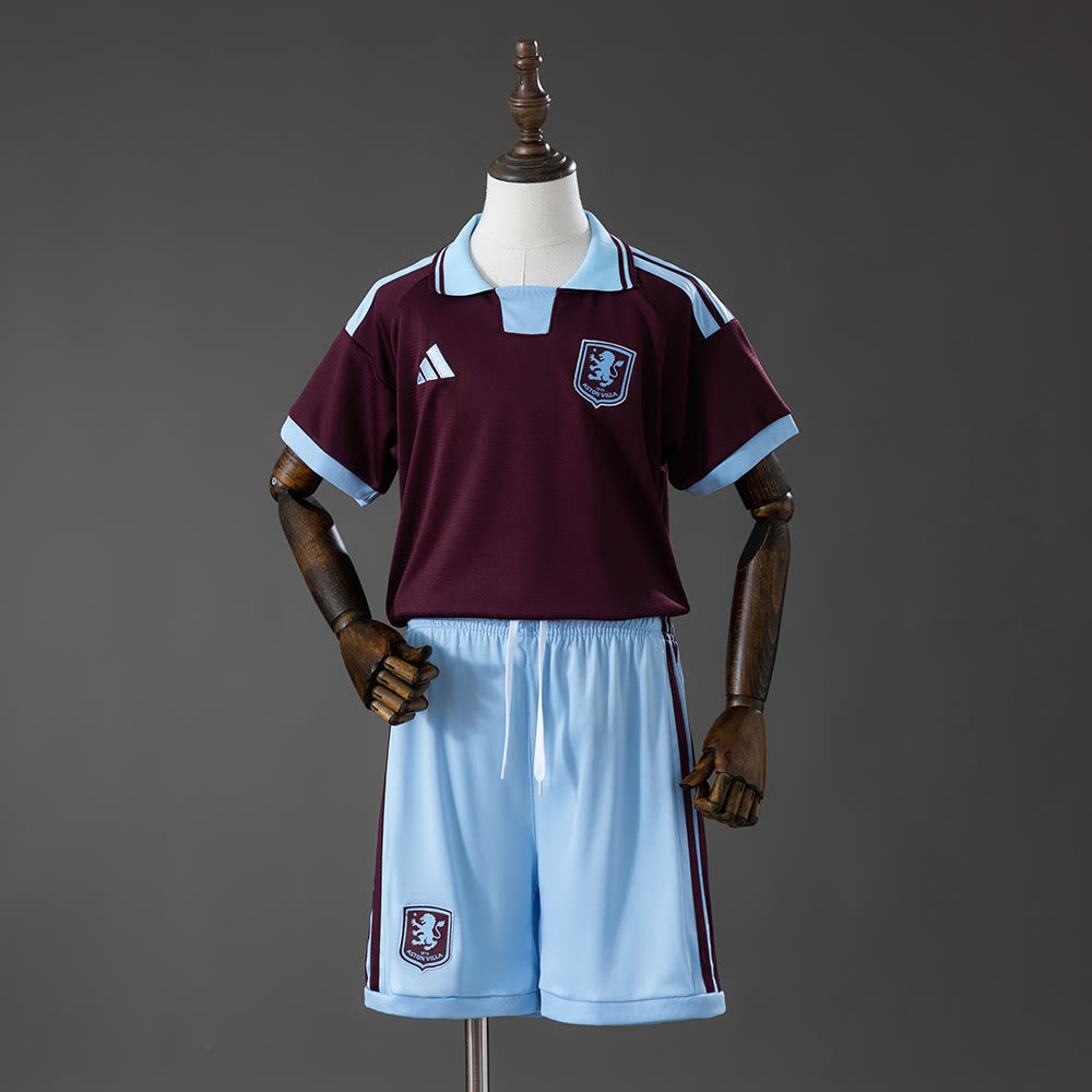 Aston Villa 26/27 Principal Equipamento Infantil