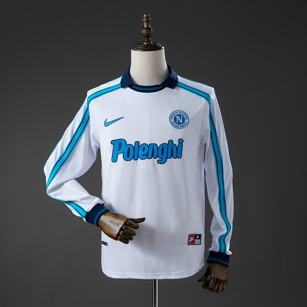 Camisola retrô de manga comprida do Napoli 98/99 Alternativo