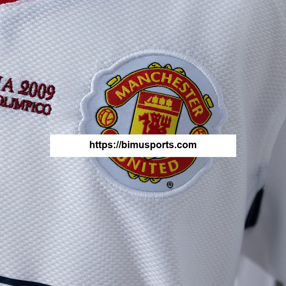 Camisola M-U 08/09 Alternativo (UEFA Champions League) retrô infantil
