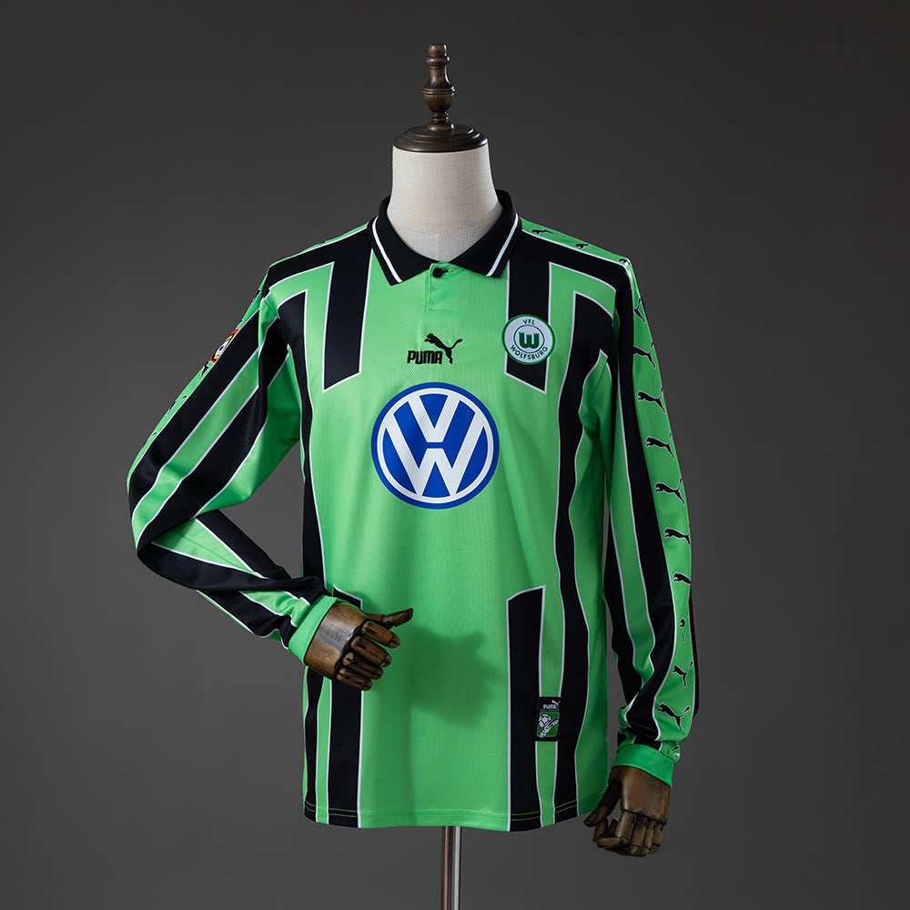 Camisola retrô de manga comprida Wolfsburg 99/00 Alternativo