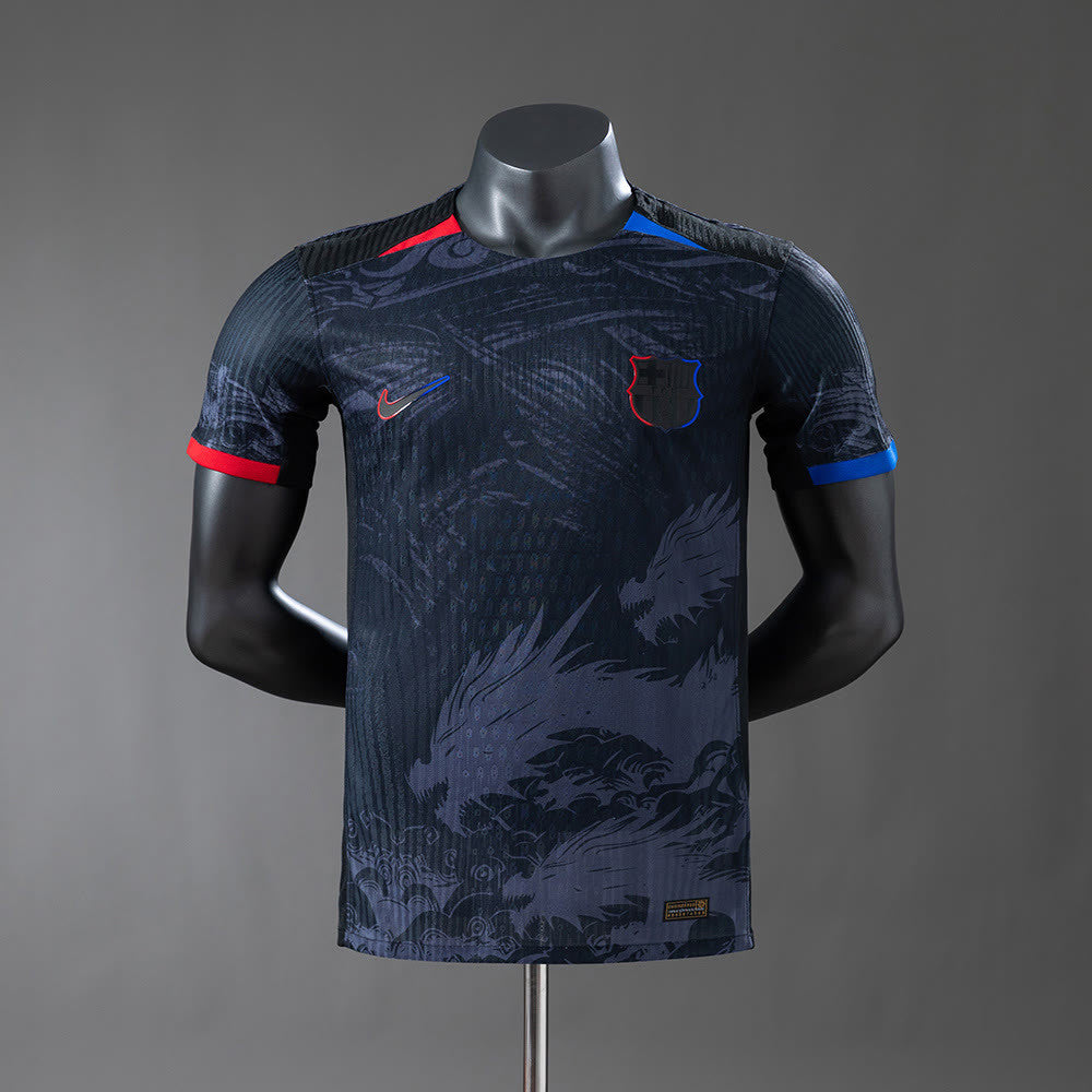 Camisola Player Barcelona 25/26 Edição Especial - Preto Dragon version