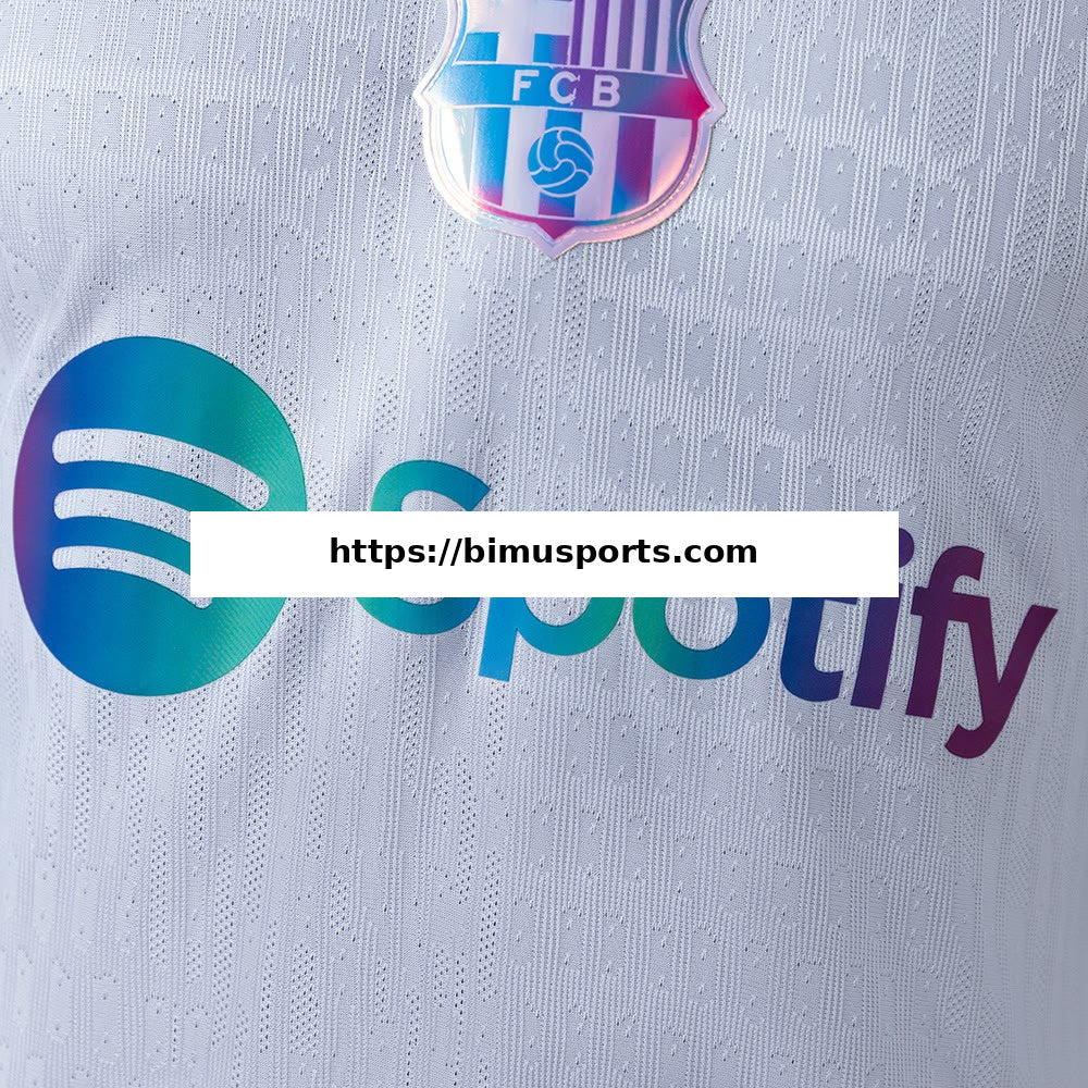Camisola Barcelona 26/27 Edição Especial Versão de Jogador - Branco